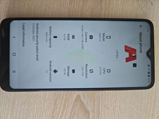 A1 Alpha 20 4GB 128GB