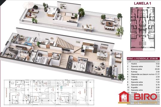 Stan,Novi Sad,Petrovaradin,kv: 213.00, ID: 1013575