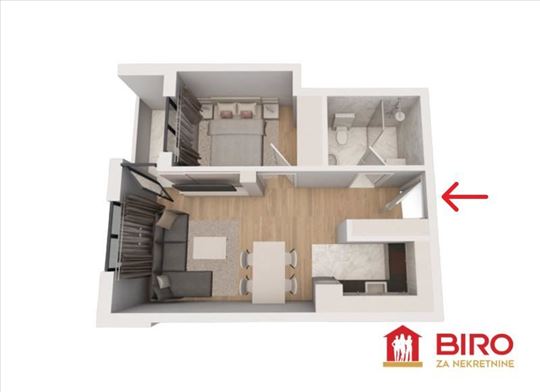 Stan,Novi Sad,Sremska Kamenica,kv: 37.00, ID: 1013