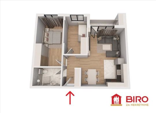 Stan,Novi Sad,Sremska Kamenica,kv: 58.00, ID: 1013