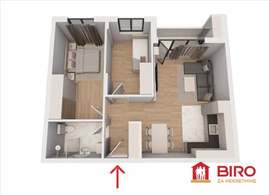 Stan,Novi Sad,Sremska Kamenica,kv: 59.00, ID: 1013