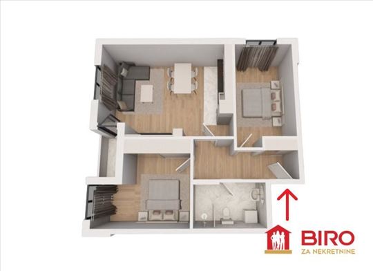 Stan,Novi Sad,Sremska Kamenica,kv: 62.00, ID: 1013