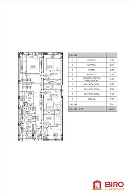 Stan,Novi Sad,Telep,kv: 68.00, ID: 1013751