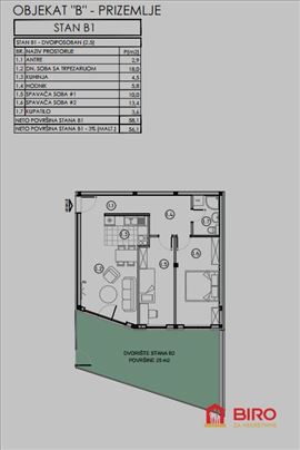 Stan,Sremska Kamenica,Čardak,kv: 56.00, ID: 101361