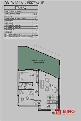 Stan,Sremska Kamenica,Čardak,kv: 63.00, ID: 101361