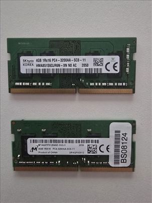 2x4GB DDR4 3200MHz RAM za laptop 