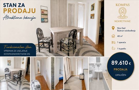 Jednoiposoban stan 33 m², Avijatičarsko naselje, N