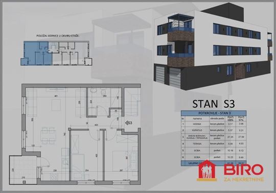 Stan,Novi Sad,Adice,kv: 59.00, ID: 1014039