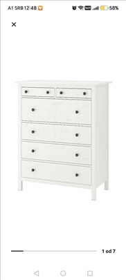 Bela drvena komoda IKEA Hemnes