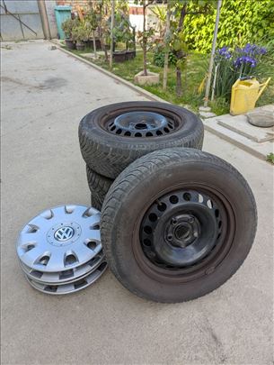 Zimske gume i čelične felne 15 5 x 112 - VW Audi