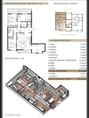 4.0 Cara Nikolaja Čubura 109m2 NOV LUX 499.000 eur