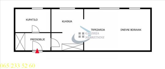 Inđija, Centar - Jug Bogdana 29m2