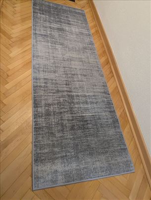 Moderna siva kuhinjska tepih staza 180 cm x 60 cm