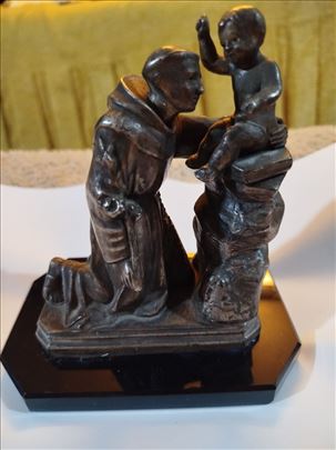 Antikvarna Figura Sveti Antun Padovanski sa Isusom