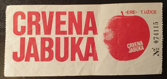 Crvena Jabuka ulaznica, 1988.