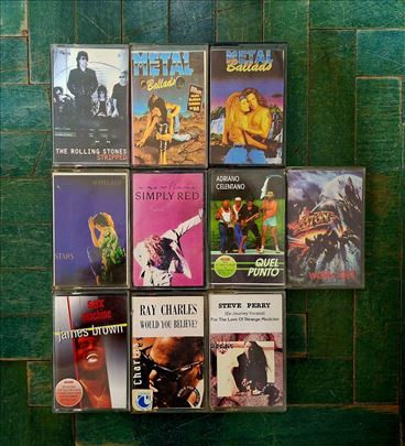 The Rolling Stones,Simply Red,James Brown-10 Kaset