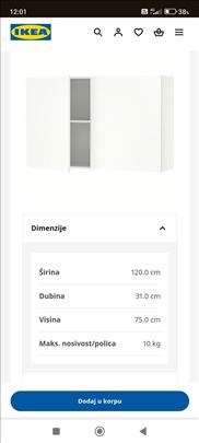Knoxhult ikea zidni ormar