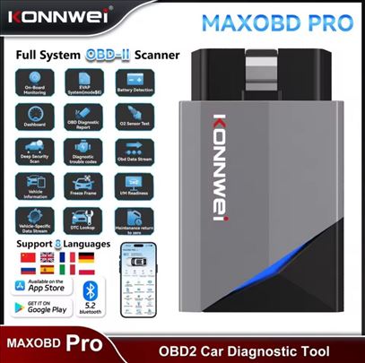 KONNWEi MAXOBD Pro Bluetooth OBD2 Android iOS