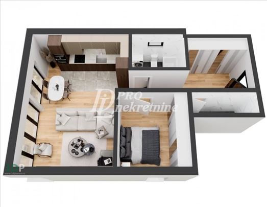 Pregrevica – Dvosoban stan sa dvorištem, dva parki