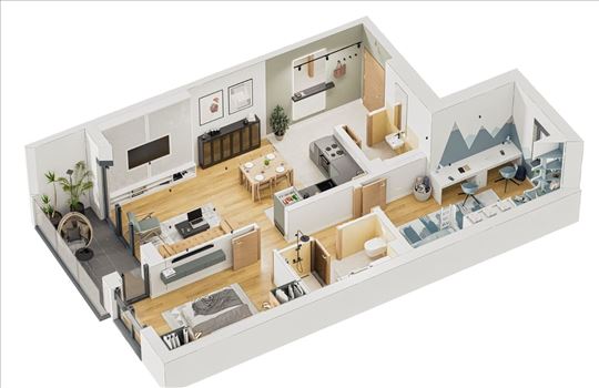 Trosoban stan u VM Condominium kompleksu
