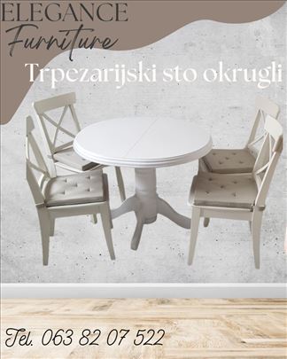 Trpezarijski stolovi (okrugli, pravougaoni)