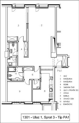 Premium kancelarijski prostor u b2 zgradi, 120,77m