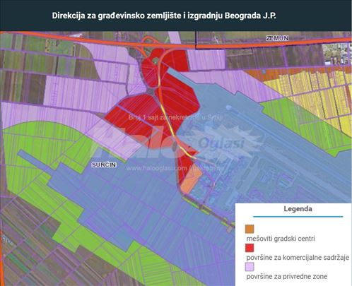 Zemljiste aerodrom privredna građ. zona od 1-2ha
