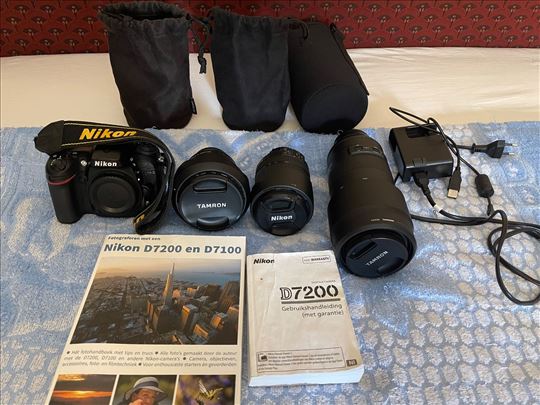 Prodajem NikonD7200 + objektivi