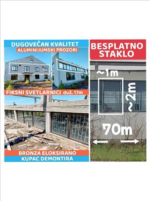 Besplatno staklo+alu prozori