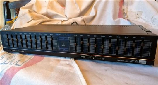 Sansui ekvilajzer SE-500 2x10 i original uputstvo