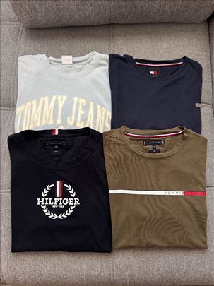 Tommy Hilfiger Muske Majice 4 Komada Vel L i Xl Or