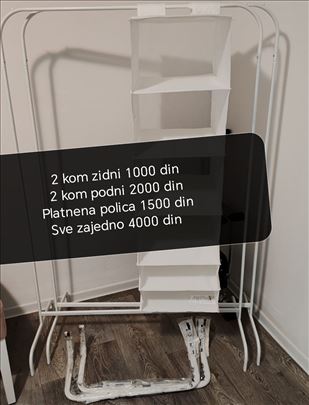 Stenderi i platnena polica NOVO