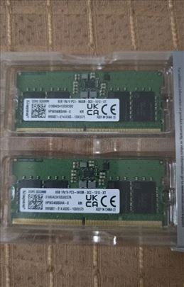 Kingston 16GB (2x8GB) DDR5 5600MHz RAM za laptop