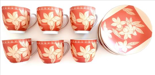 Servis za kafu, 24k pozlata, japanski porcelan