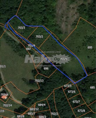 Gradjevinsko zemljiste plac Brzece 33.25ari