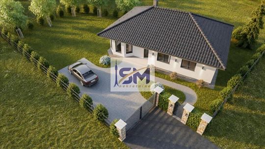 Porodična nova kuća, 127m2, 4.0, plac 6.8 ari