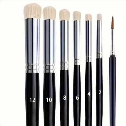 Dry Brush set 7 četkica za minijature, Warhammer