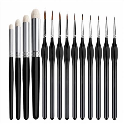 Set 14 četkica za minijature i modelarstvo – Dry B