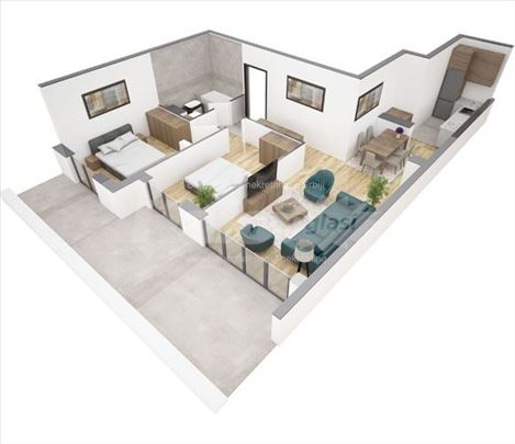 Pretprodaja - Penthouse 59,19 m² +28,88 m² 
