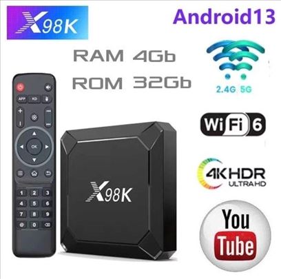 Vrh TV Box X98K 4/32GB RK3528-Android 14-4K