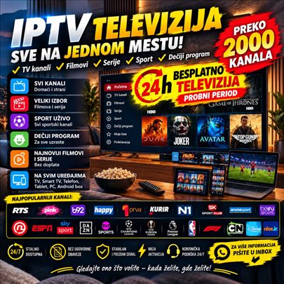 iptv 2000+ kanala bez ugovora
