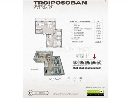 Novo-Stan od 97m2 u izgradnji kod Lidl-a