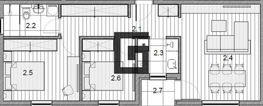 Surčin-56,76m2, 3.0, p. mesto ID#3254