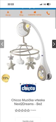Chicco vrteska za krevetac