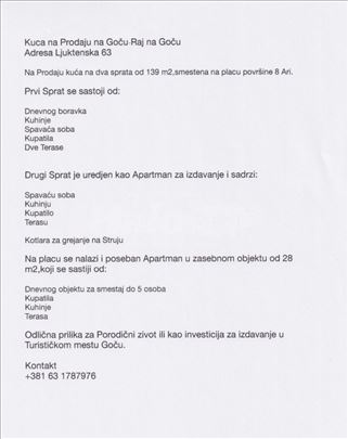 Raj na Goču
