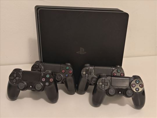 Sony PlayStation 4 Slim 500GB + 4 džojstika + FIFA