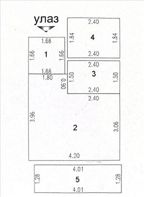 Uknjižen 30m2, novogradnja bez PDV-a