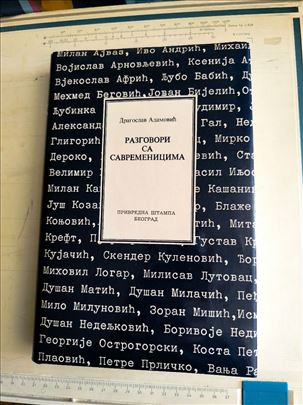 D.Adamovic, Razgovori sa savremenicima