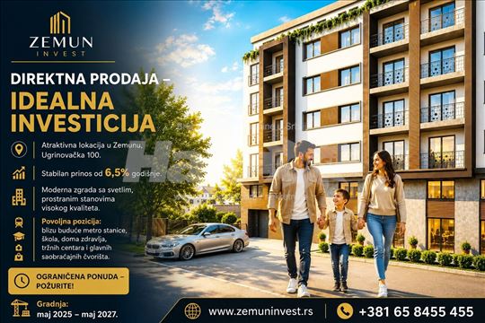 Direktna prodaja stana Zemun Ugrinovačka 100