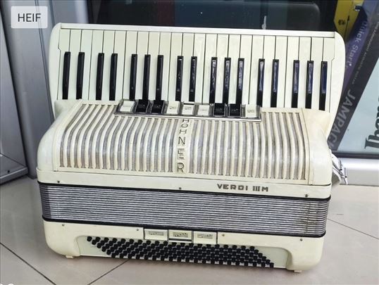 Hohner 120 basa 9+3 registra top stanje 0616523834